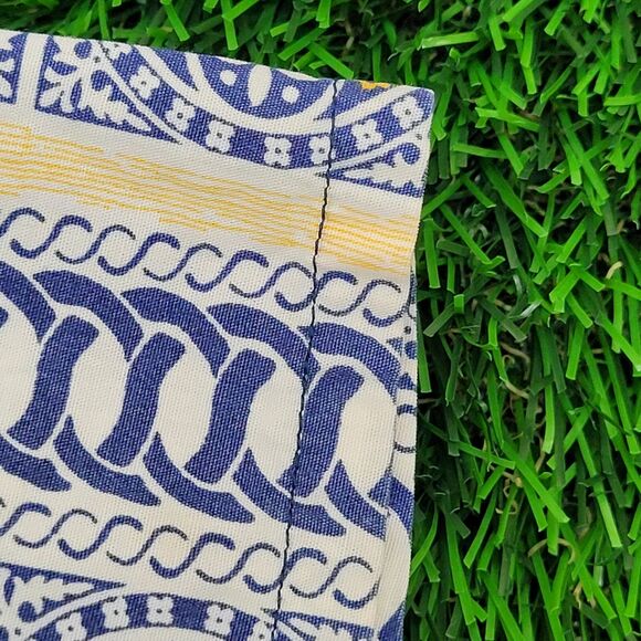 Vintage Baroque Rococo Tile Print Button Shirt M/L 24x28 Oversized Baggy - Picture 4 of 13